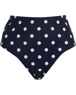 Sea Paulina High-Rise Polka-Dot Bikini Bottom - Blue