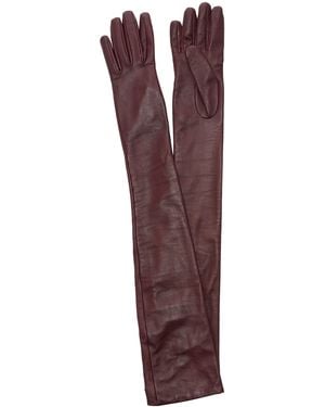 TOTEME Extra-long Leather Gloves - Purple