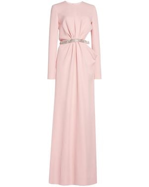 Giambattista Valli Cutout Crepe Maxi Dress - Pink