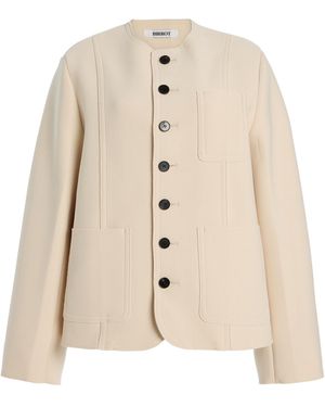 Birrot Exclusive Lay4 Crepe Jacket - Natural