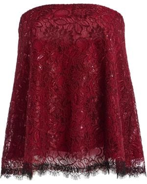 Rodarte Exclusive Strapless Lace Top - Red