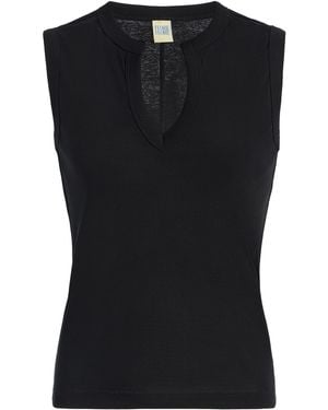 Flore Flore Iman Cotton Tank Top - Black
