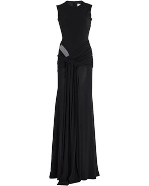 Alex Perry Cut-Out Draped Jersey Gown - Black