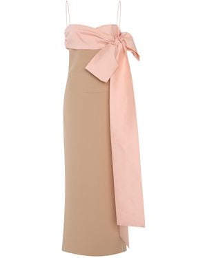 BERNADETTE Bart Sash-Detailed Crepe Maxi Dress - Pink