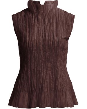 Aje. Soloist Peplum Top - Brown