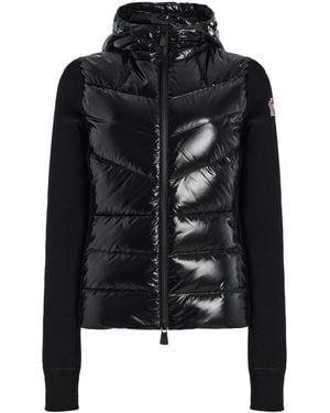 Moncler Down Fleece Ski Hoodie - Black