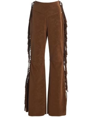 Goldbergh Rumi Fringed Faux Suede Ski Trousers - Brown