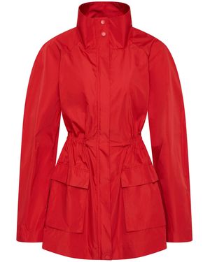 St. Agni Paper Taffeta Parka Jacket - Red