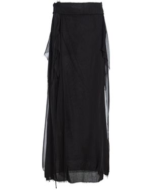 Mel Usine Oriane Deconstructed Apron Field Skirt - Black
