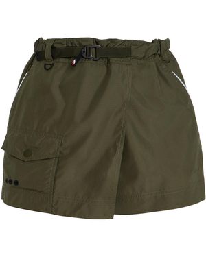 Moncler Belted Ripstop Skort - Green