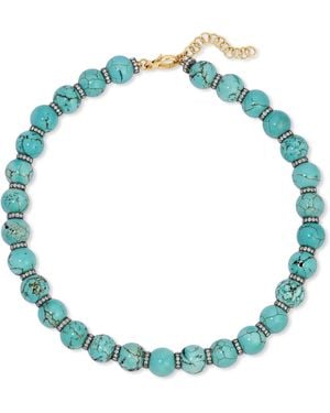 Jenna Blake 18K; And Diamond Necklace - Blue