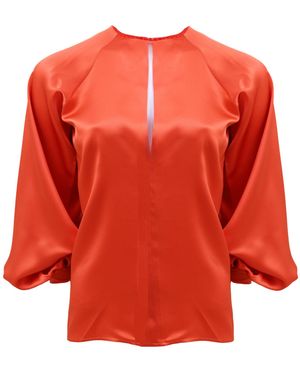 Francesca Miranda Verona Silk Blouse - Red