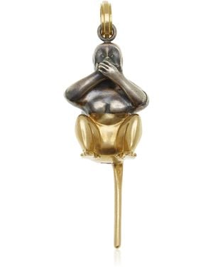 Sylva & Cie Say Nothing 18K And Sterling Pendant - Metallic
