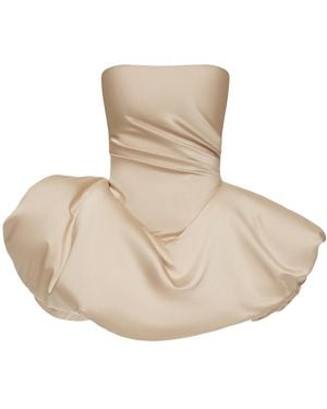 BALYKINA Shell Poufed Corset Top - Natural