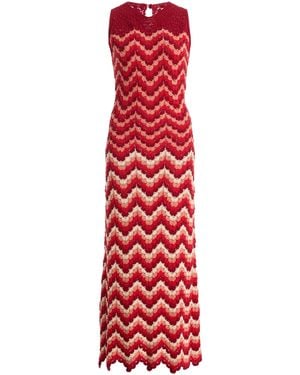 Escvdo Cuenca Cotton Midi Dress - Red
