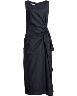 Dries Van Noten Dropps Denim Midi Dress - Blue