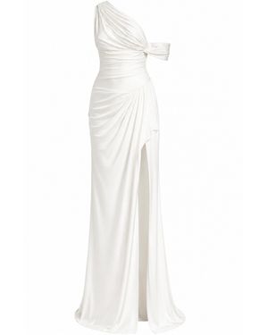 Sandra Mansour Temptation Silk Jersey Maxi Dress - White