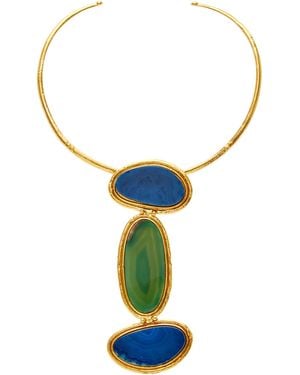 Sylvia Toledano Dakota 22K-Plated Necklace - Blue