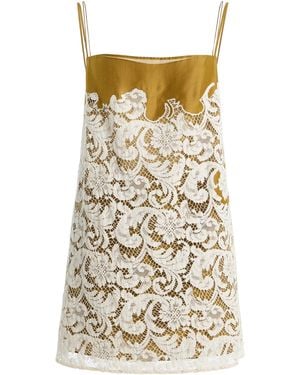 KHAITE Neema Lace Top - Natural