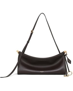 Alaïa Le Click Medium E/W Nubuck Bag - Black