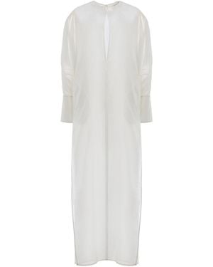 DARKPARK Marine Keyhole Voile Maxi Dress - White