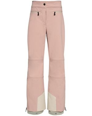 Moncler Tech-Poplin Ski Trousers - Pink