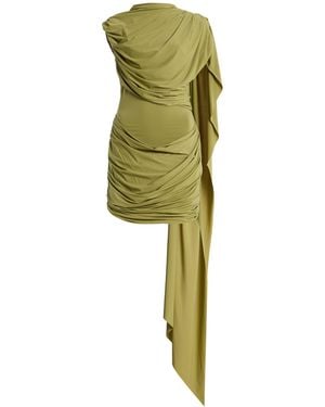 De La Vali Exclusive Elara Jersey Mini Dress - Green