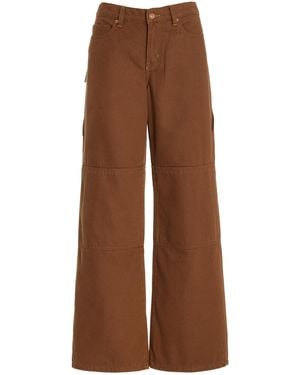 OUTLAND DENIM Bianca Rigid Mid-rise Wide-leg Jeans - Brown