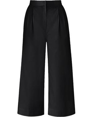 ANDRES OTALORA Te Pienso Stretch-Cotton Culotte Trousers - Black