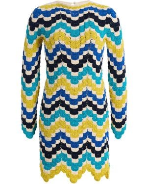 Escvdo Exclusive Victoria Cotton Mini Dress - Blue