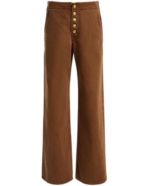 Ulla Johnson The Jasmine Rigid Low-Rise Straight-Leg Jeans - Brown