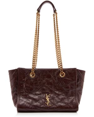 Saint Laurent Niki Easy/West Small Shopping Bag - Brown