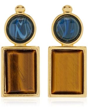 Ben-Amun Exclusive 24k Gold-plated Stone Earrings - Blue
