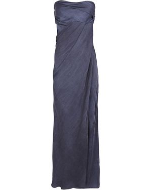 Cortana Elira Strapless Gathered Maxi Dress - Blue