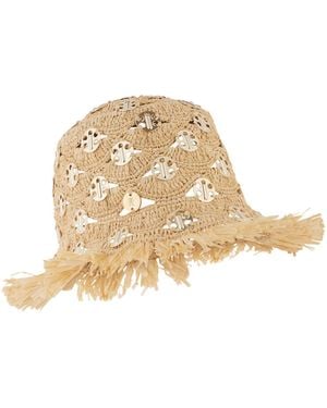 Rabanne Raffia Sun Hat - Natural