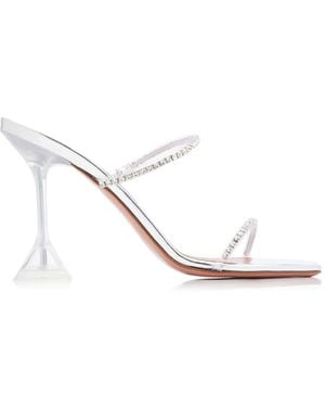 AMINA MUADDI Gilda Crystal-Embellished Pvc Sandals - Multicolor