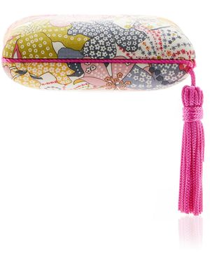 Sophie Bille Brahe Tasselled Velvet Jewellery Case - Pink