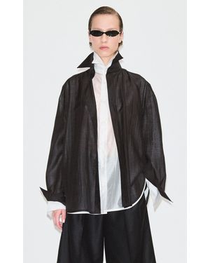 DARKPARK Camelia Crepe Shirt - Grey