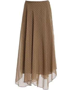 SIR. Cooper Chiffon Maxi Skirt - Natural