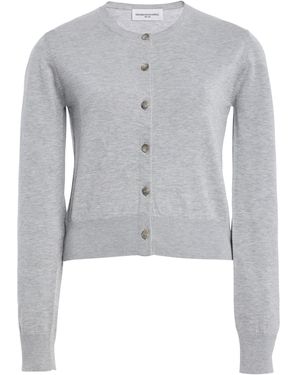 Brandon Maxwell The Aubery Featherweight Silk-Cotton Cardigan - Grey