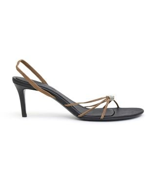 Christopher Esber Giro Leather Heels - Metallic