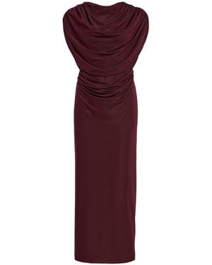 Maygel Coronel Exclusive Almara Ruched Jersey Skirt Set - Purple