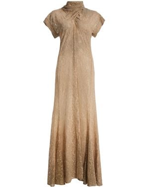 Lemaire Foulard Lace Maxi Dress - Natural