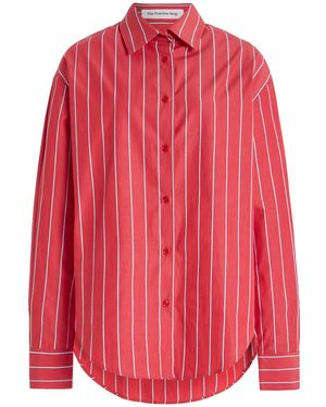 Frankie Shop Lui Striped Cotton Shirt - Pink