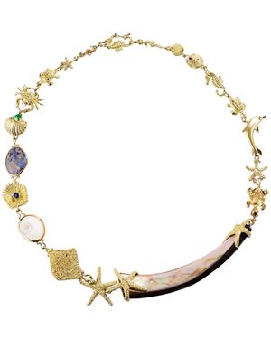 RENATO CIPULLO Return To The Sea Mother-Of-Pearl Garland Necklace - Metallic