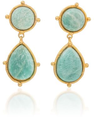 Sylvia Toledano 2 Pierres Dots Earrings - Blue