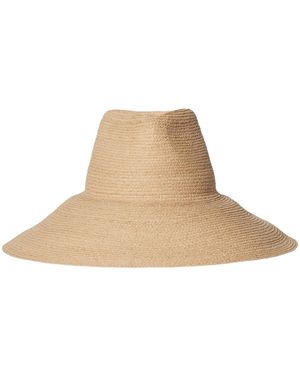 Janessa Leone Tinsley Wide-Brim Raffia Hat - Natural