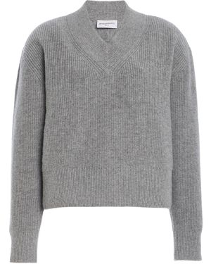 Brandon Maxwell The Maris Cashmere Sweater - Grey