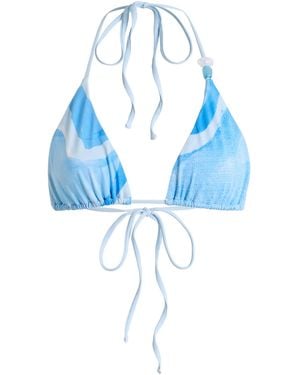 Significant Other Exclusive Karah Triangle Bikini Top - Blue