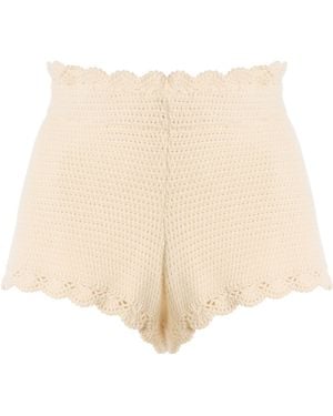 Posse Dylan Crocheted Shorts - Natural